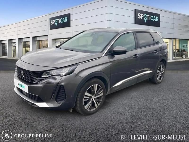 Gris Utilisé 2021 Peugeot 5008 Allure Monospace | 23 990 € (Prix assez cher) - Image 1/4