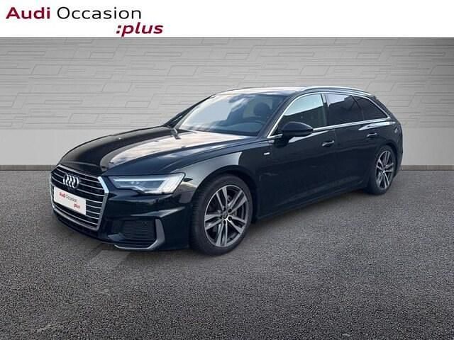 Noir mythic métallisé Occasion 2019 Audi A6 S-Line Break | 34 990 € (Prix assez cher) - Image 1/4