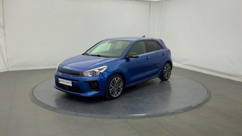 Bleu Utilisé 2021 Kia Rio GT-Line Berline | 16 933 € (Prix juste) - Image 1/4