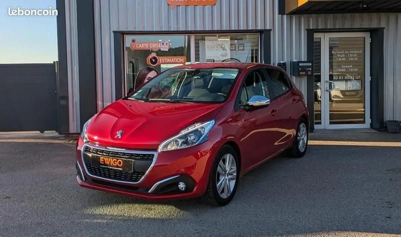 Rouge Utilisé 2019 Peugeot 208 Signature Sky Citadine | 6 990 € (Super prix) - Image 1/2