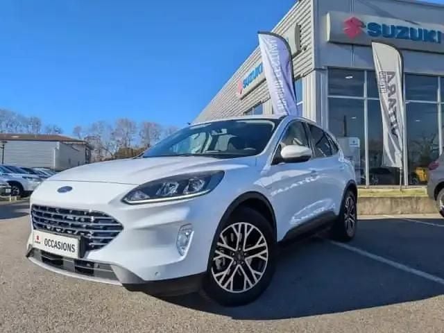 Blanc glacier Occasion 2020 Ford Kuga Titanium SUV | 20 980 € (Bon prix) - Image 1/4