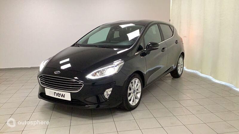 Noir Utilisé 2017 Ford Fiesta Titanium Citadine | 12 999 € (Prix cher) - Image 1/4