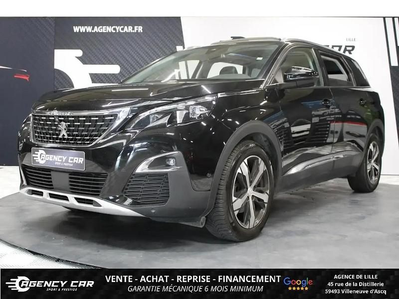 Noir Utilisé 2020 Peugeot 5008 Allure Monospace | 18 280 € (Prix juste) - Image 1/4