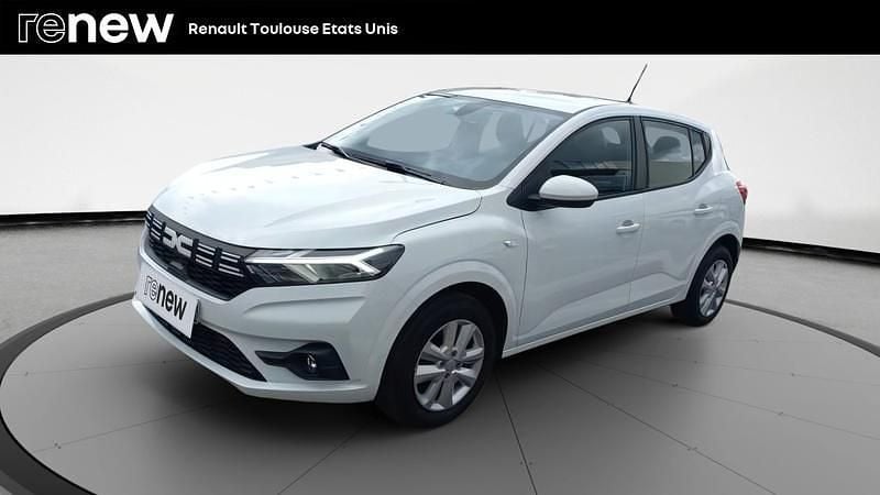 Blanc Utilisé 2023 Dacia Sandero Expression Citadine | 15 490 € (Prix juste) - Image 1/4