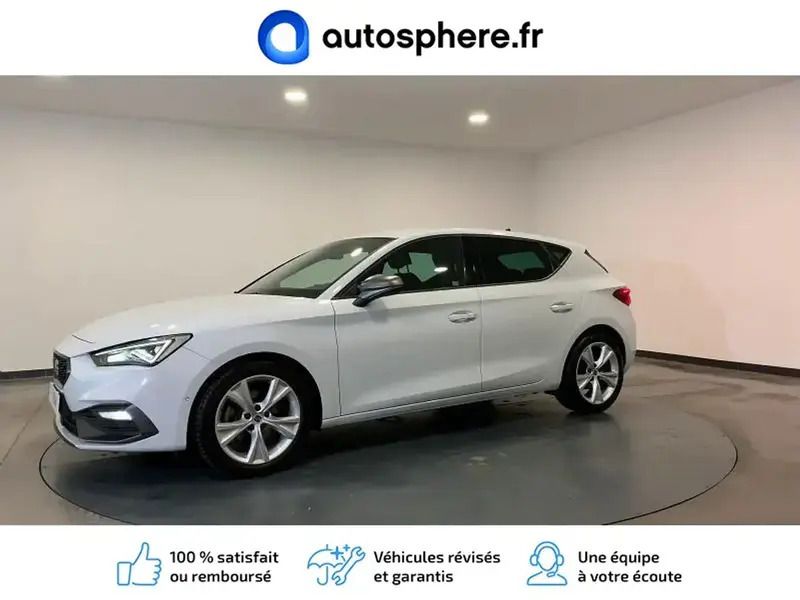 Nevada white Utilisé 2021 Seat Leon FR Berline | 26 499 € (Prix assez cher) - Image 1/4