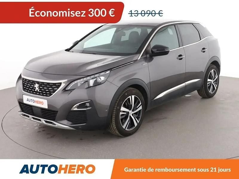 Gris Utilisé 2017 Peugeot 3008 GT-line SUV | 12 790 € (Prix juste) - Image 1/2