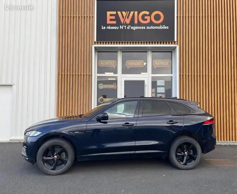 Bleu Utilisé 2019 Jaguar F-Pace R-Sport SUV | 26 780 € (Prix juste) - Image 1/4