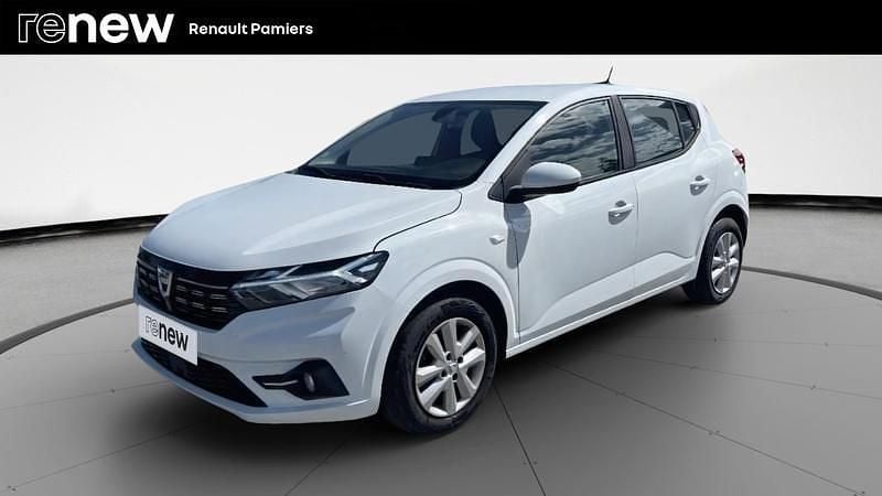 Blanc Utilisé 2022 Dacia Sandero Comfort Citadine | 12 180 € (Bon prix) - Image 1/4