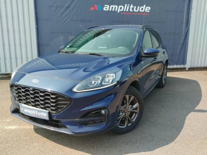 Bleu Utilisé 2021 Ford Kuga ST-Line X SUV | 26 999 € (Bon prix) - Image 1/4