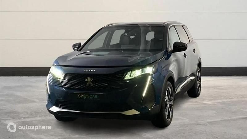 Bleu Utilisé 2024 Peugeot 5008 Allure Monospace | 29 799 € (Prix juste) - Image 1/4
