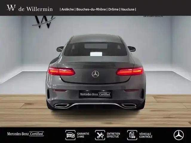 Occasion Mercedes E220 AMG line 2019 Gris sélénite métallisé Coupé