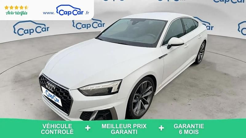 Blanc Occasion 2020 Audi A5 S-Line Berline | 29 990 € (Prix juste) - Image 1/4