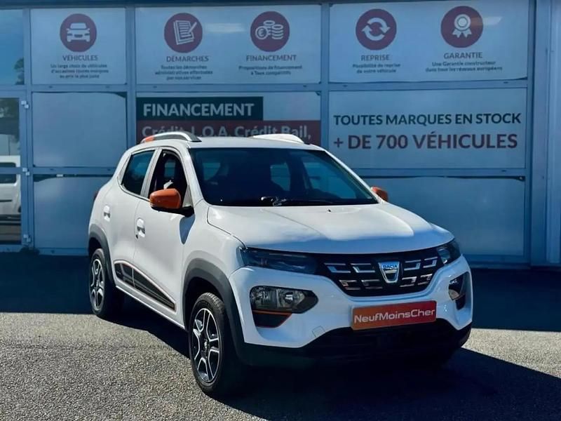 Blanc Occasion 2022 Dacia Spring Comfort Plus Citadine | 9 590 € (Prix juste) - Image 1/4