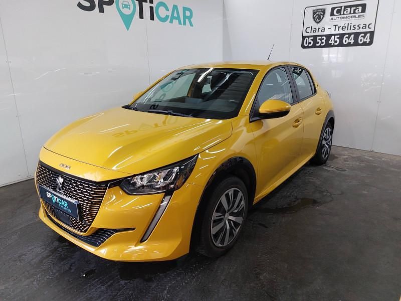 Jaune Utilisé 2020 Peugeot e-208 Business-Line Citadine | 14 900 € (Prix assez cher) - Image 1/4