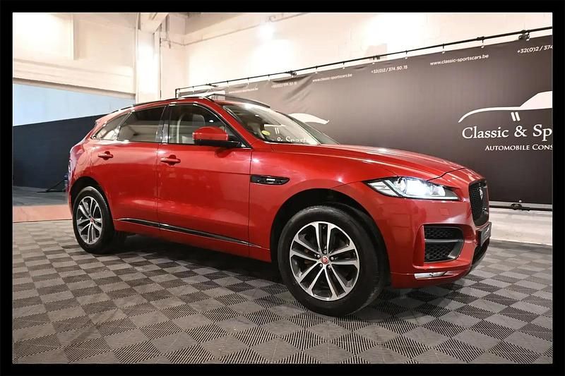 Rouge Utilisé 2016 Jaguar F-Pace R-Sport SUV | 11 950 € - Image 1/4