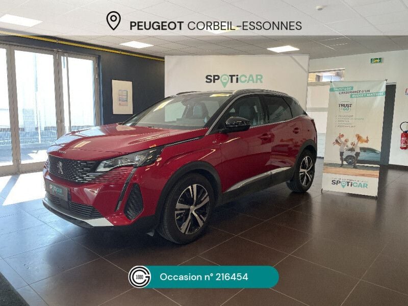 Beige Utilisé 2021 Peugeot 3008 GT SUV | 23 480 € (Prix juste) - Image 1/4
