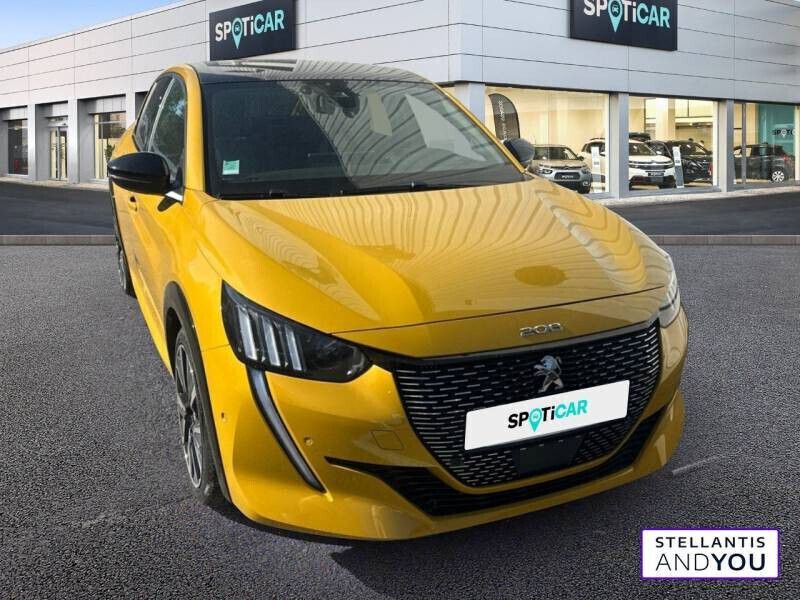 Jaune Utilisé 2021 Peugeot 208 GT Citadine | 14 990 € (Prix juste) - Image 1/4
