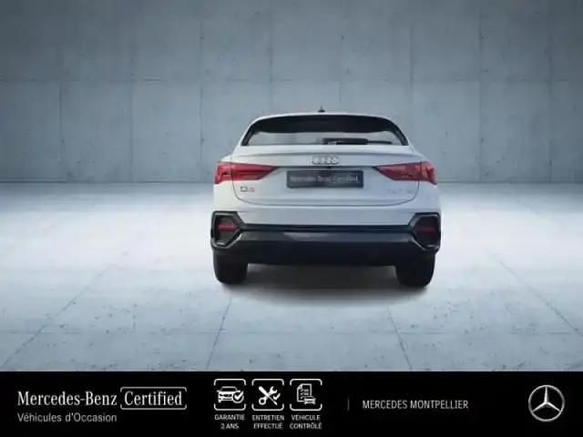 Occasion Audi Q3 Sportback 150 ch (110 kW) 2022 Blanc glacier métallisé SUV