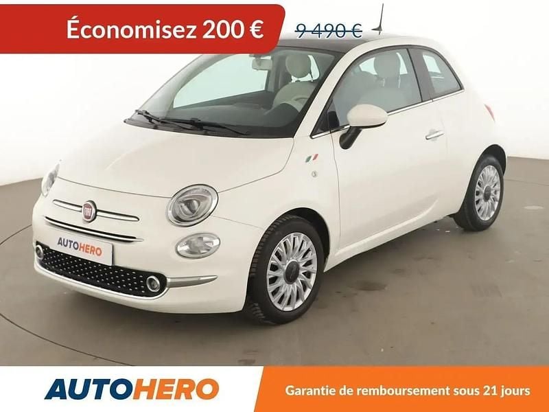 Beige Utilisé 2018 Fiat 500 Lounge Citadine | 9 290 € (Super prix) - Image 1/2