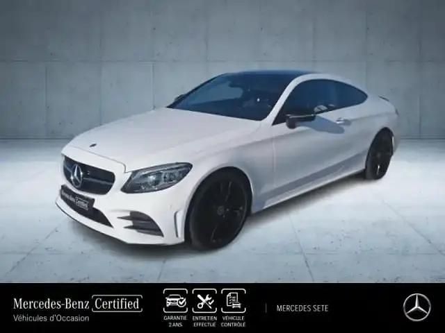 Blanc polaire Occasion 2023 Mercedes C220 AMG line Coupé | 37 890 € (Prix juste) - Image 1/3