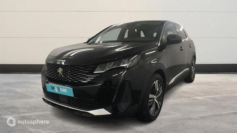 Noir Utilisé 2021 Peugeot 3008 Allure SUV | 23 499 € (Prix juste) - Image 1/4