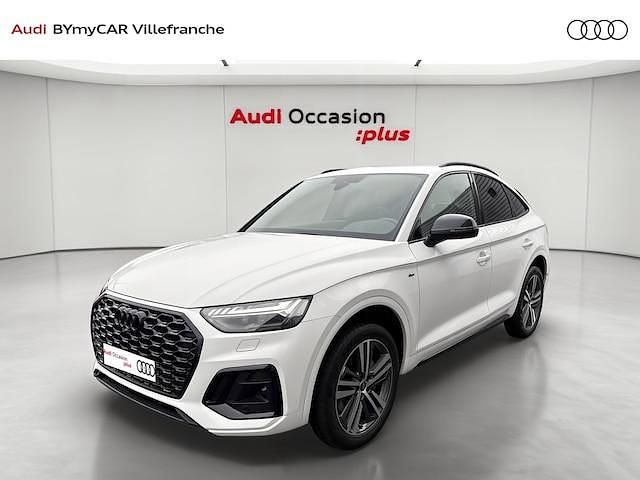 Blanc ibis Occasion 2023 Audi Q5 Sportback S-Line SUV | 46 818 € - Image 1/4
