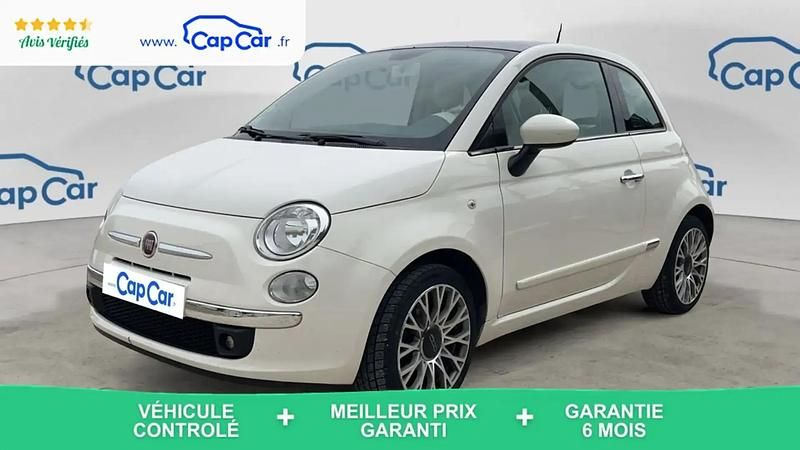 Blanc Utilisé 2015 Fiat 500 Lounge Citadine | 5 980 € (Prix juste) - Image 1/4