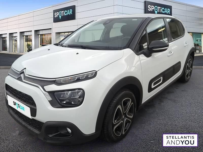 Blanc Utilisé 2023 Citroën C3 PureTech Citadine | 13 590 € (Prix juste) - Image 1/4
