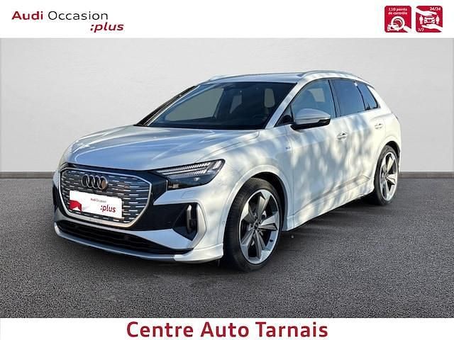 Occasion Audi Q4 e-tron S-Line 150 kW (204 ch) 2023 Blanc glacier métallisé SUV