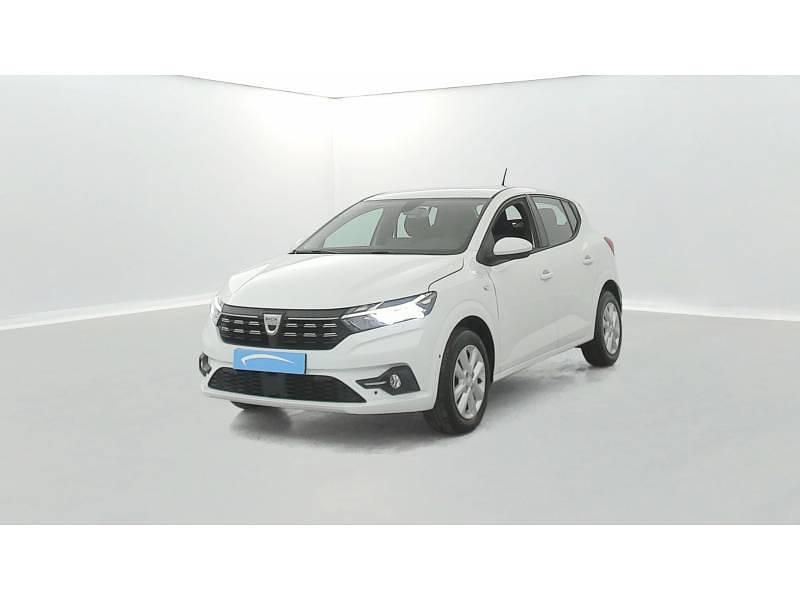 Blanc Utilisé 2022 Dacia Sandero Comfort Citadine | 13 390 € (Prix juste) - Image 1/4