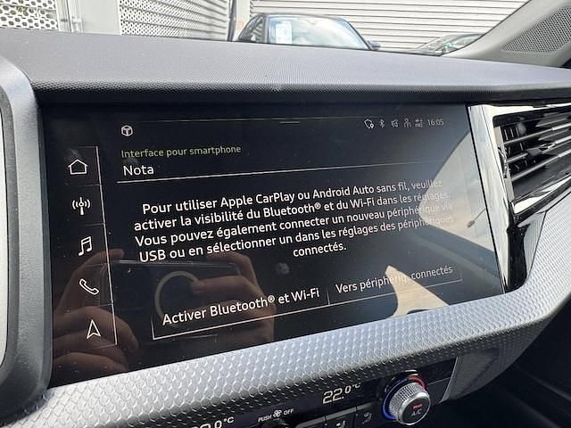 Occasion Audi A1 Sportback Design 95 ch (69 kW) 2025 Blanc glacier métallisé noir mythe métallisé Citadine