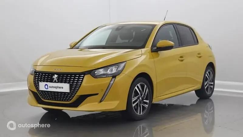 Jaune Utilisé 2020 Peugeot 208 Allure Citadine | 12 399 € (Prix juste) - Image 1/4