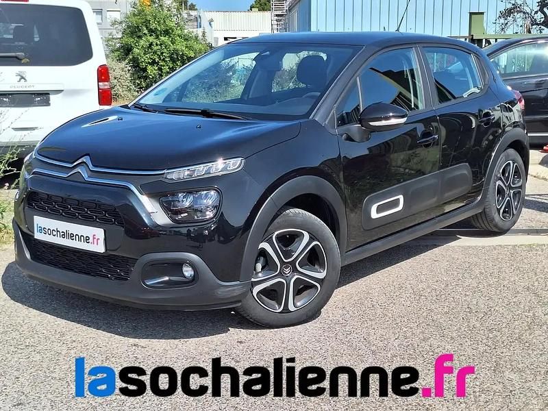 Noir Utilisé 2024 Citroën C3 PureTech Citadine | 12 590 € (Prix juste) - Image 1/4