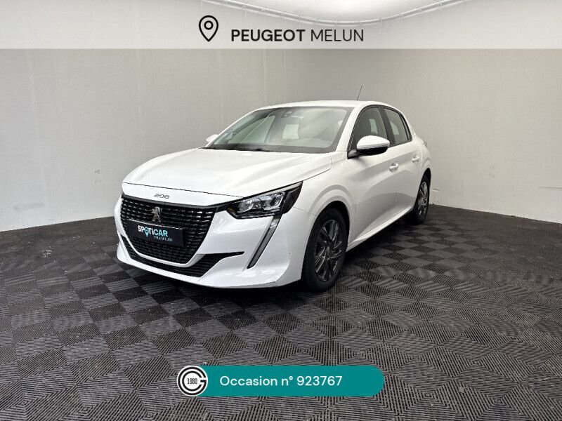 Blanc Utilisé 2021 Peugeot 208 Business-Line Citadine | 11 480 € (Bon prix) - Image 1/4