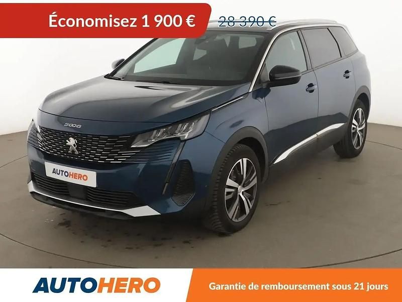Bleu Utilisé 2022 Peugeot 5008 Monospace | 26 490 € (Prix juste) - Image 1/2
