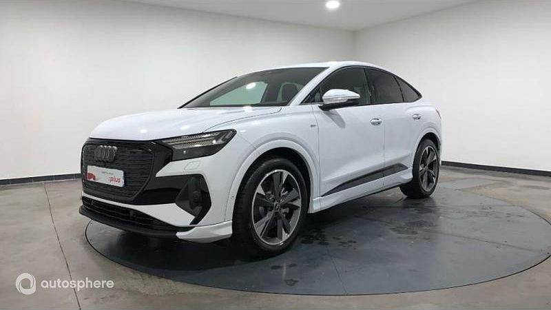 Blanc Nouvelle 2025 Audi Q4 Sportback e-tron S-Line SUV | 63 900 € - Image 1/4