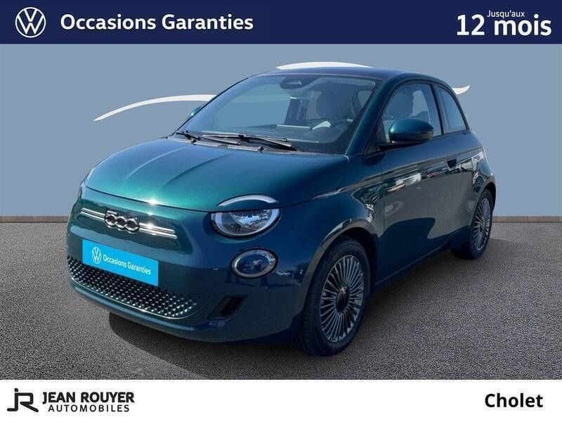 Vert Utilisé 2022 Fiat 500e Citadine | 18 490 € (Prix juste) - Image 1/3