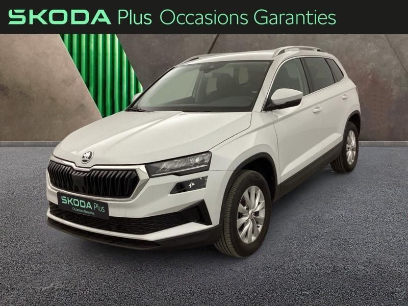 Blanc lune métallisée Utilisé 2024 Skoda Karoq Ambition SUV | 26 990 € (Bon prix) - Image 1/3