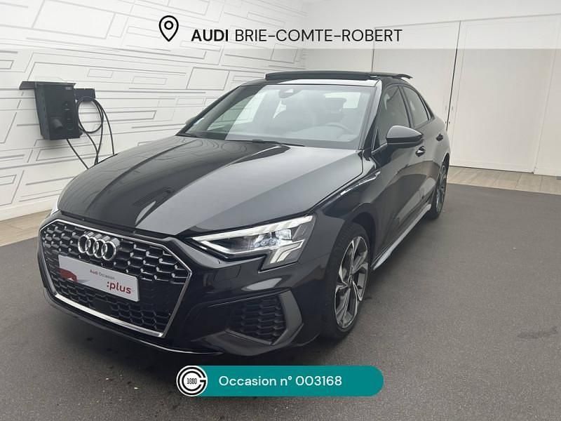 Noir mythic métallisé Utilisé 2021 Audi A3 S-Line Berline | 30 990 € (Prix assez cher) - Image 1/4
