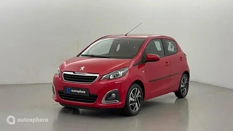 Rouge Utilisé 2018 Peugeot 108 Allure Citadine | 8 999 € (Prix juste) - Image 1/4