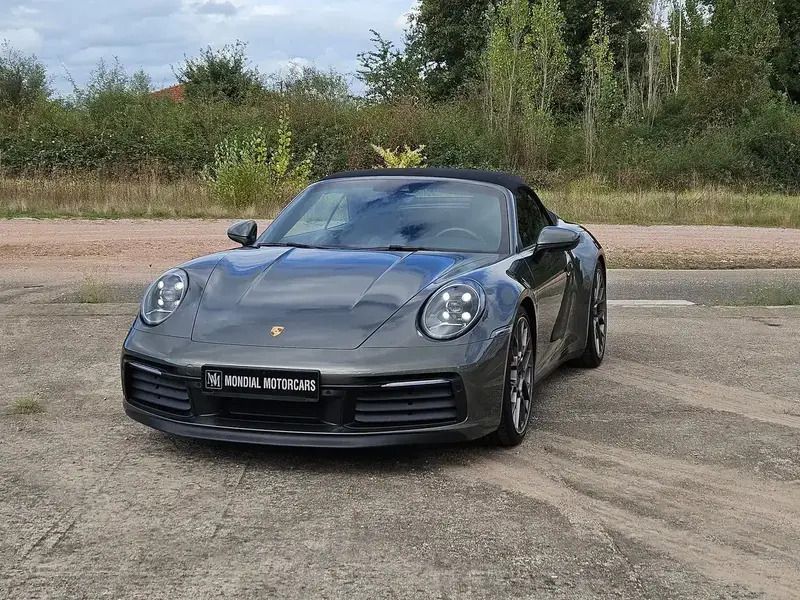 Vert Utilisé 2020 Porsche 911 Carrera 4S Cabriolet Cabriolet | 158 500 € (Prix juste) - Image 1/4