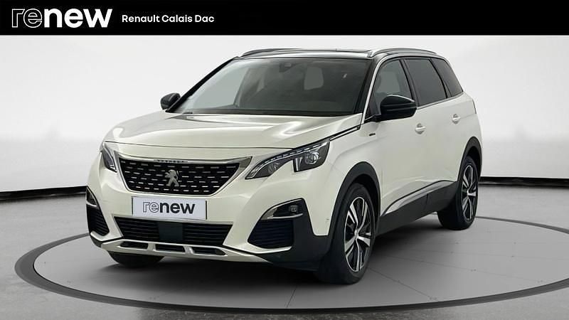 Blanc Occasion 2019 Peugeot 5008 GT-line SUV | 22 999 € (Prix cher) - Image 1/4