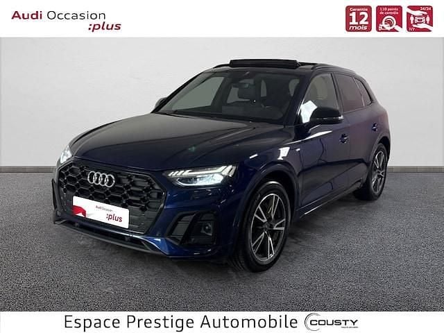 Bleu navarre métallisé Occasion 2025 Audi Q5 S-Line SUV | 53 890 € (Prix juste) - Image 1/4