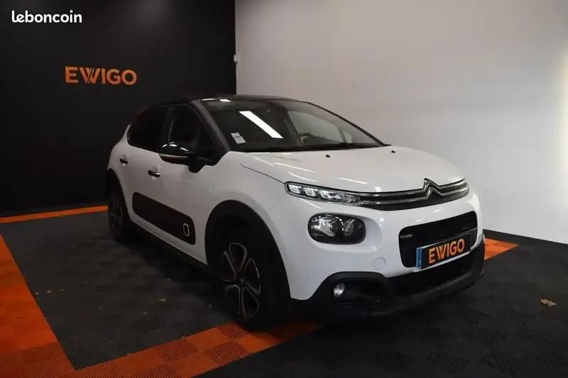 Blanc Utilisé 2017 Citroën C3 Shine Citadine | 9 290 € (Prix juste) - Image 1/4