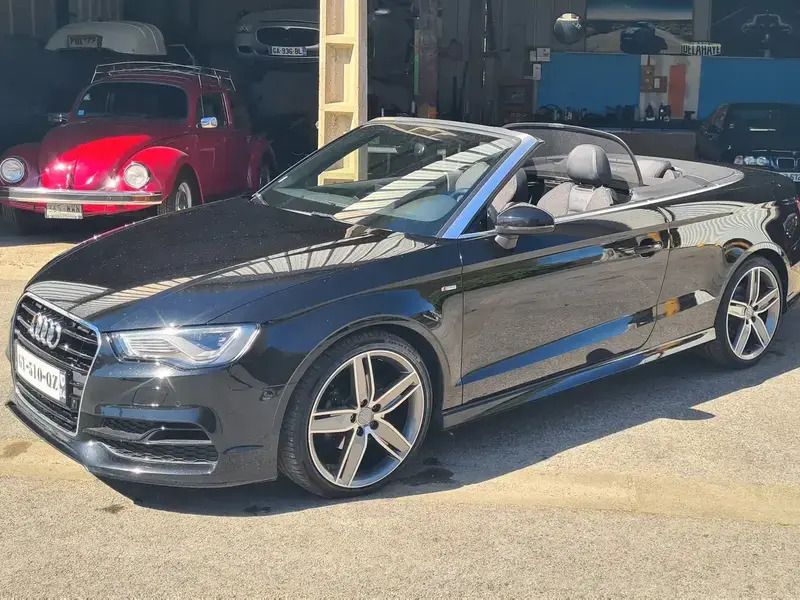 Noir Utilisé 2014 Audi A3 Cabriolet S-Line Cabriolet | 18 490 € - Image 1/4