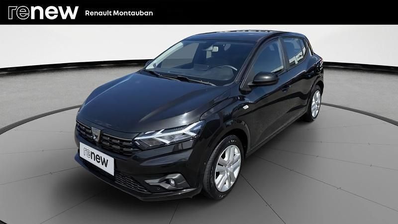 Noir Utilisé 2021 Dacia Sandero Comfort Citadine | 12 990 € (Prix juste) - Image 1/4