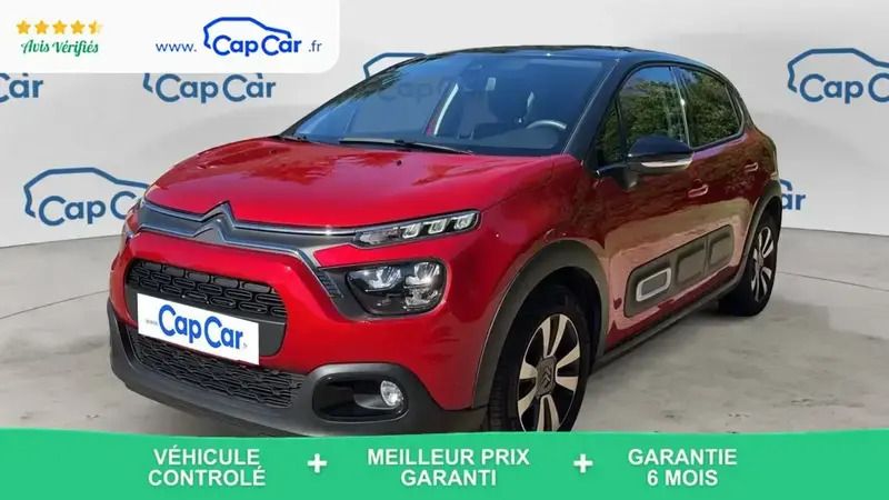 Rouge Utilisé 2023 Citroën C3 PureTech Citadine | 14 990 € (Prix juste) - Image 1/4
