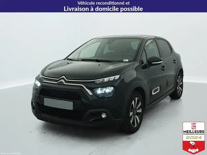Noir Utilisé 2024 Citroën C3 PureTech Citadine | 14 364 € (Prix juste) - Image 1/4