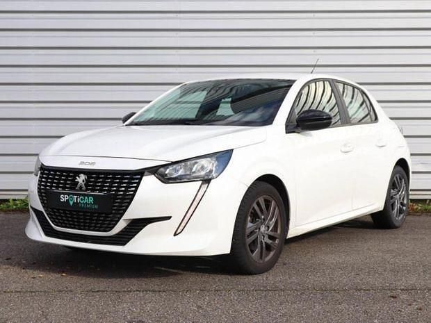 Blanc Utilisé 2022 Peugeot 208 Active Citadine | 12 700 € (Prix juste) - Image 1/4