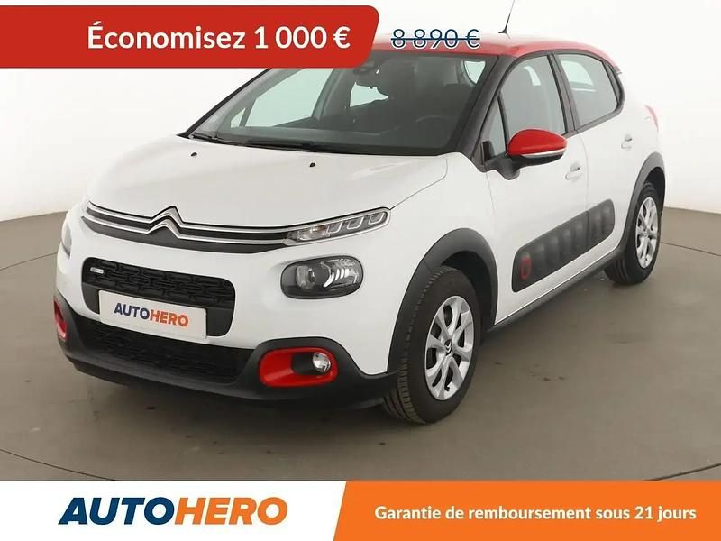 Blanc Utilisé 2017 Citroën C3 Feel Citadine | 7 890 € (Bon prix) - Image 1/2